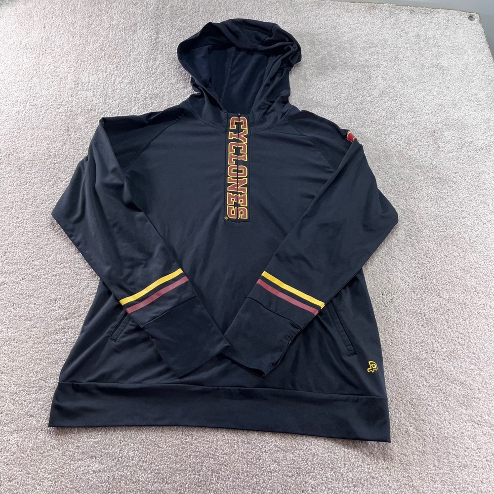 Authentic Iowa State‎ Cyclones Hoodie Womens Large Black Performance Activewear